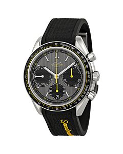 Men's Speedmaster Racing Chronograph Rubber Grey Dial