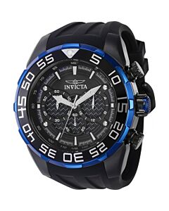Men's Speedway Chronograph Silicone Blue and Black Dial Watch
