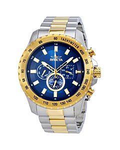 Men's Speedway Chronograph Stainless Steel Blue Dial Watch
