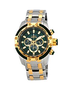 Men's Speedway Chronograph Stainless Steel Green Dial Watch