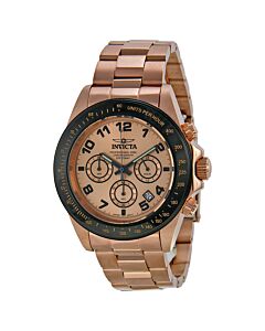 Men's Speedway Chronograph Stainless Steel Rose Gold Dial