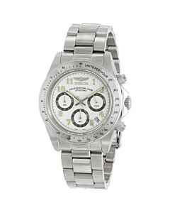Men's Speedway Chronograph SS White Dial Stainless Steel