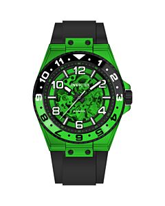 Men's Speedway Silicone Green Dial Watch