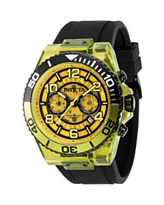 Men's Speedway Silicone Yellow and Black Dial Watch