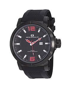 Men's Spider Silicone Black Dial Watch