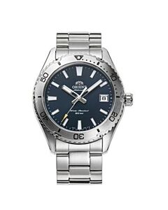 Men's Sports Stainless Steel Blue Dial Watch