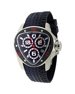 Men's Spyder Rubber Black Dial Watch