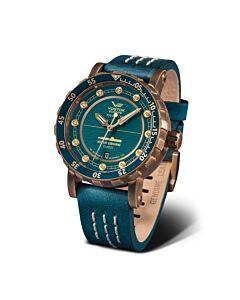 Men's Ssn 571 Leather Green Dial Watch