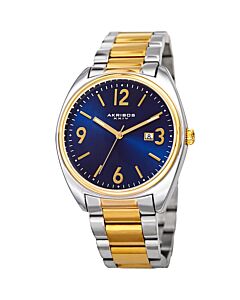 Men's Two Tone Stainless Steel Blue Dial