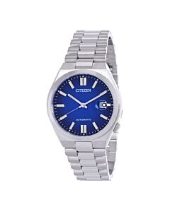 Men's Tsuyosa Stainless Steel Blue Dial Watch