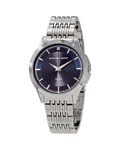 Men's Stainless Steel Blue Dial Watch