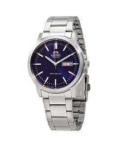 Men's Stainless Steel Blue Dial Watch