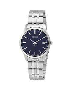 Men's Discover More Stainless Steel Blue Dial Watch
