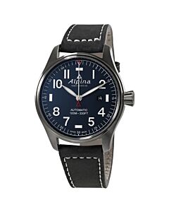 Men's Startimer Pilot Leather Blue Dial Watch