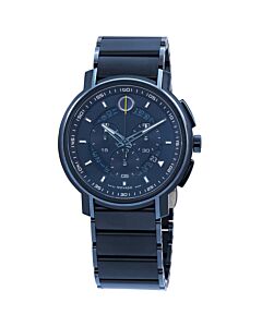 Men's Strato Chronograph Stainless Steel Blue Dial Watch