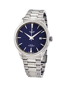 Men's Style Stainless Steel Blue Dial Watch