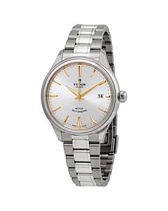 Men's Style Stainless Steel Silver Dial Watch