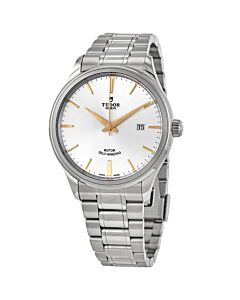 Men's Style Stainless Steel Silver Dial Watch