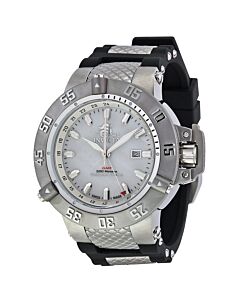 Men's Subaqua Black Polyurethane with stainless steel accents Mother of Pearl Dial Watch
