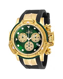 Men's Subaqua Chronograph Silicone and Stainless Steel Green Dial