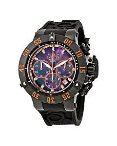 Men's Subaqua Chronograph Silicone Oyster Mother of Pearl Dial Watch