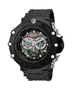 Men's Subaqua Chronograph Stainless Steel Black Mother of Pearl Dial Watch