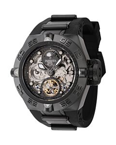 Men's Subaqua Silicone and Stainless Steel Gunmetal and Black Dial Watch