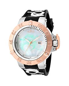Men's Subaqua Silicone White and Light Green Mother of Pearl Dial Watch