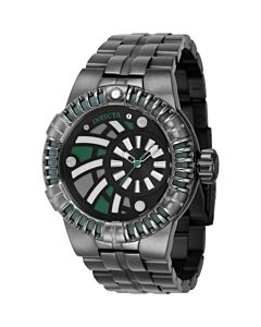 Men's Subaqua Stainless Steel Black Dial Watch