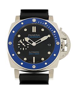 Men's Submersible Rubber Black Dial Watch