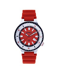 Men's Summit Silicone Red Dial Watch