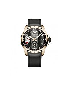 Men's Superfast Power Control Rubber Black Dial Watch