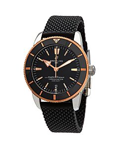 Men's Superocean Heritage II (Aero Classic) Rubber Black Dial Watch