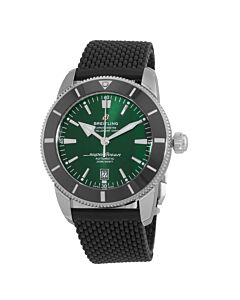 Men's Superocean Heritage Rubber Green Dial Watch