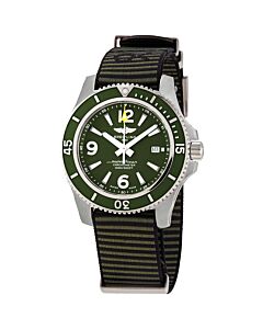 Men's Superocean II Nylon NATO Green Dial Watch