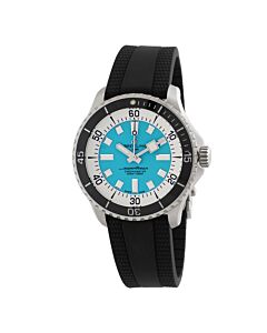 Men's Superocean Rubber Blue Dial Watch