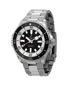 Men's Superocean Stainless Steel Black Dial Watch