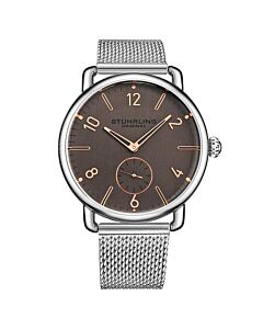 Men's Symphony Stainless Steel Brown Dial Watch