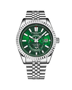 Men's Symphony Stainless Steel Green Dial Watch