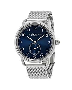 Men's Symphony Stainless Steel Mesh Blue Dial Watch