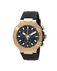 Men's T-Race Chronograph Silicone Black Dial Watch