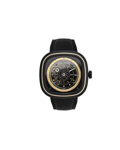 Men's T Series Leather Black Dial Watch