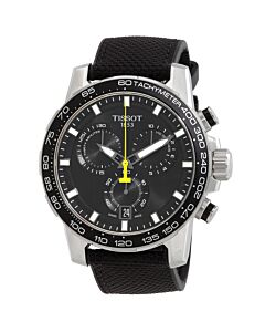 Men's T-Sport Chronograph Textile Black Dial Watch