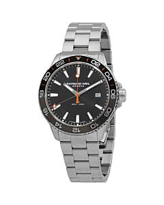 Men's Tango Stainless Steel Black Dial Watch