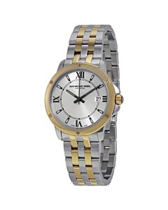 Men's Tango Silver Textured Dial Two Tone Stainless Steel