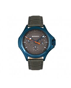 Men's Tempe Genuine Leather Charcoal Dial