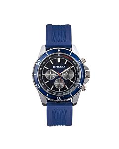 Men's Tempo Chronograph Silicone Blue Dial Watch