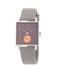 Men's Tetra Leather Aubergine/Purple Dial Watch