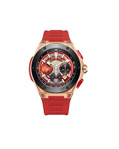 Men's The Planetarium Chronograph Rubber Red Dial Watch