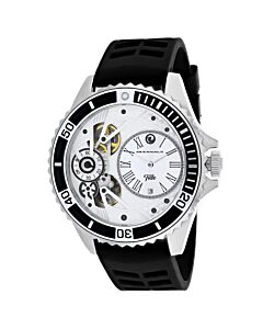 Men's Tide Rubber Silver-tone Dial Watch